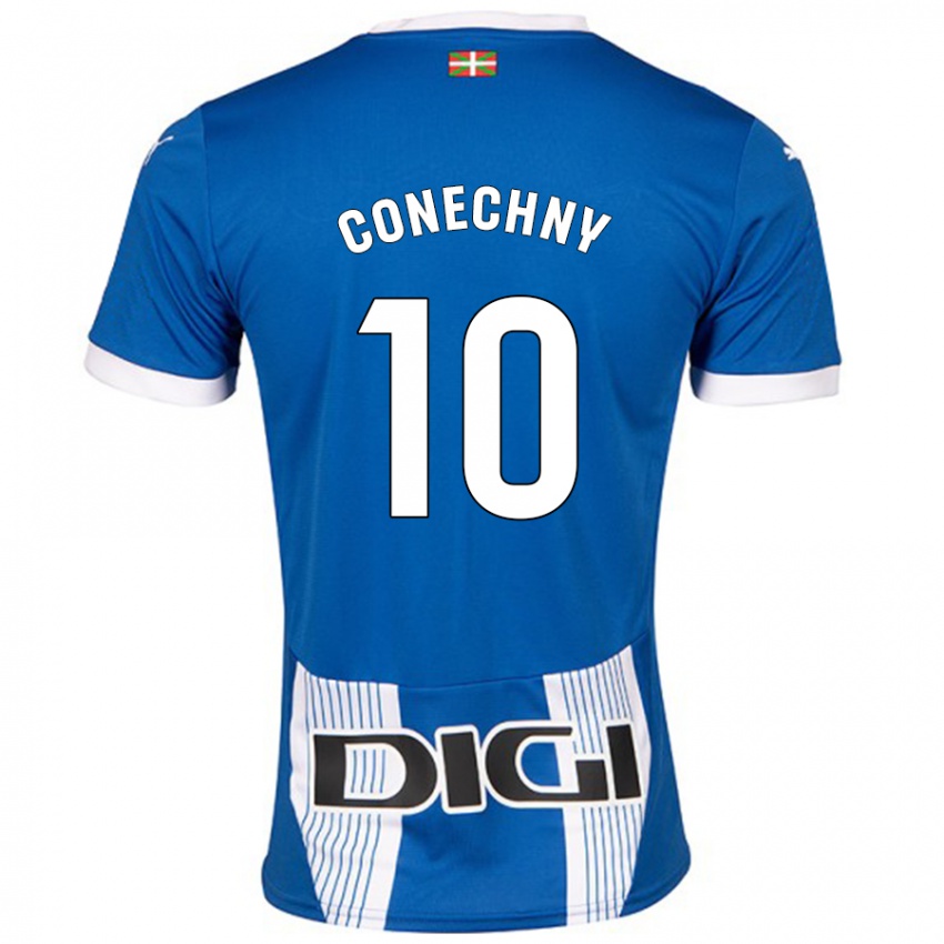 Mænd Tomás Conechny #10 Blå Hjemmebane Spillertrøjer 2024/25 Trøje T-Shirt