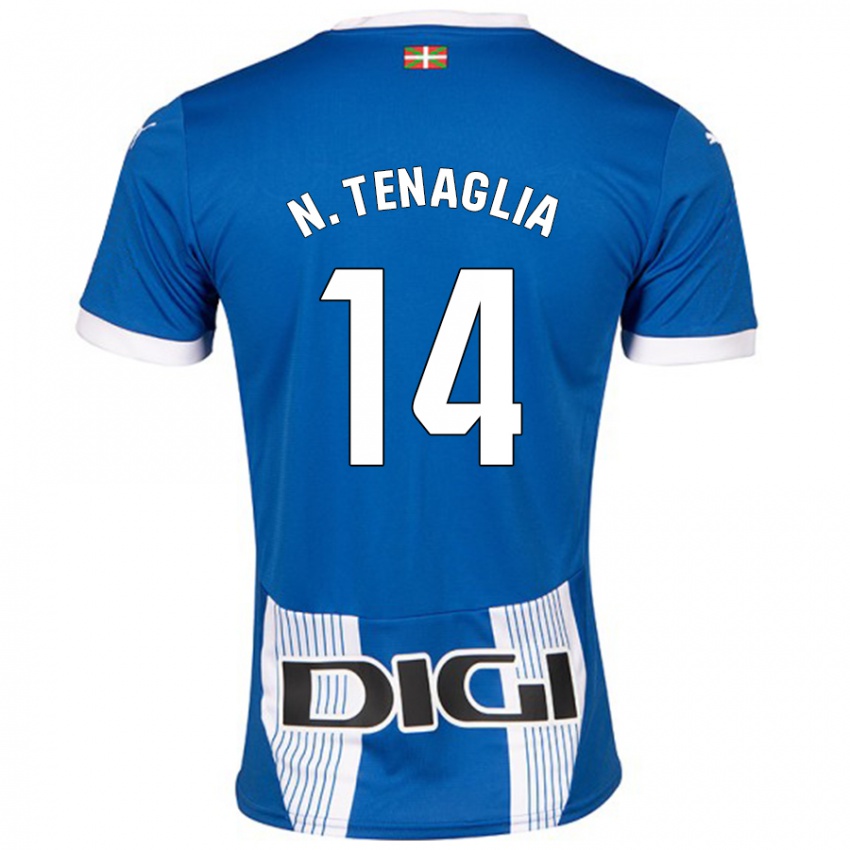 Mænd Nahuel Tenaglia #14 Blå Hjemmebane Spillertrøjer 2024/25 Trøje T-Shirt