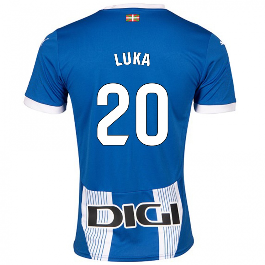 Mænd Luka Romero #20 Blå Hjemmebane Spillertrøjer 2024/25 Trøje T-Shirt