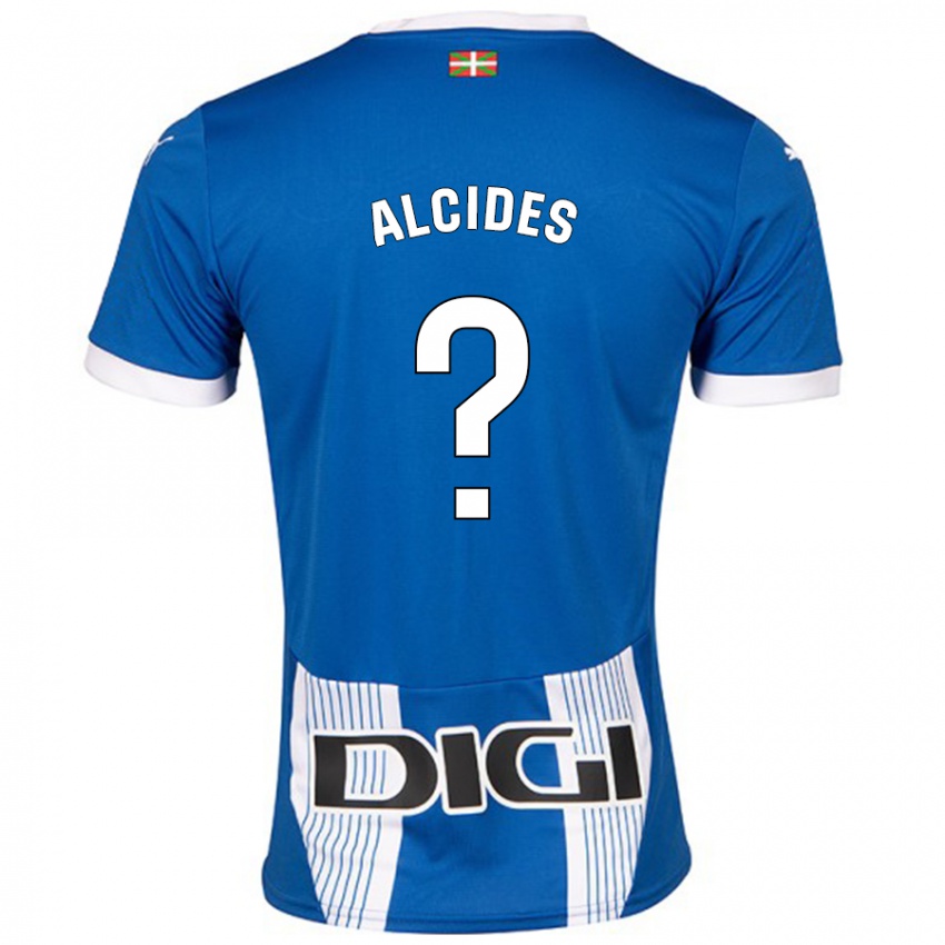 Mænd Diego Alcides #0 Blå Hjemmebane Spillertrøjer 2024/25 Trøje T-Shirt