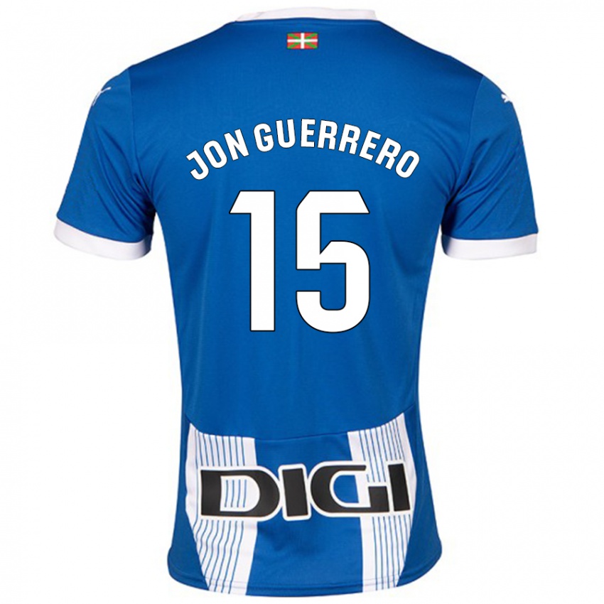 Mænd Julen Jon Guerrero #15 Blå Hjemmebane Spillertrøjer 2024/25 Trøje T-Shirt