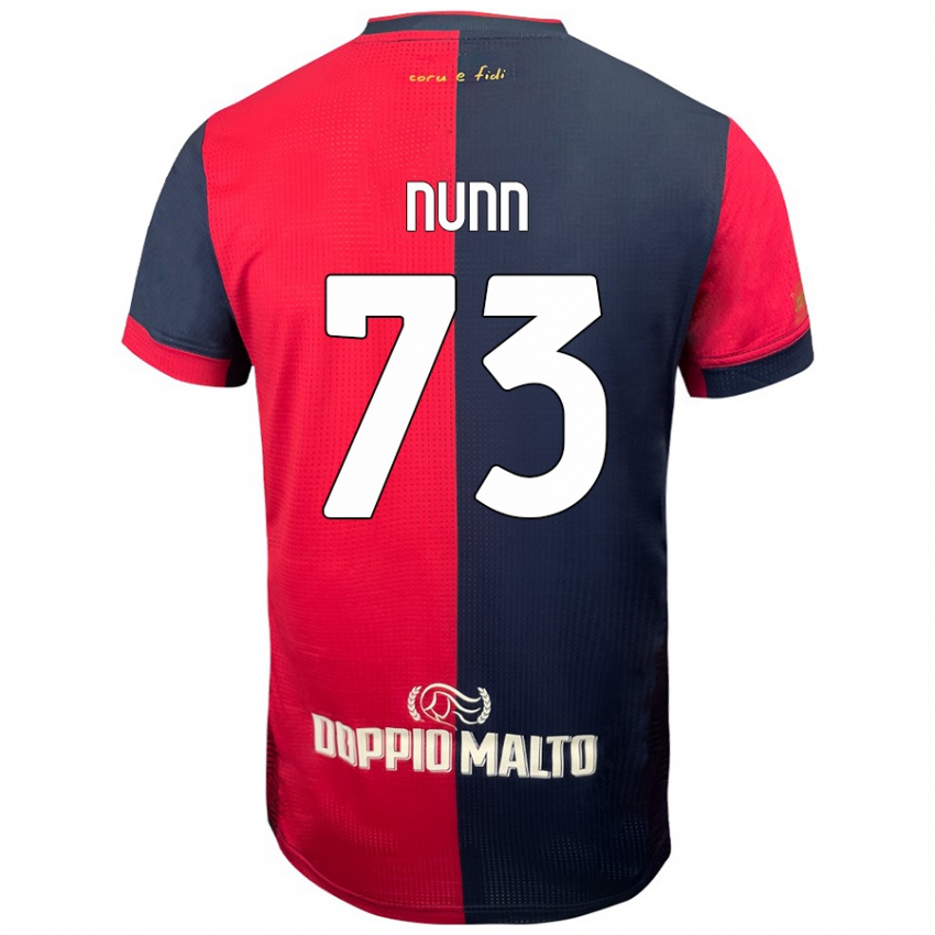 Mænd Jack Nunn #73 Rød Mørkere Blå Hjemmebane Spillertrøjer 2024/25 Trøje T-Shirt