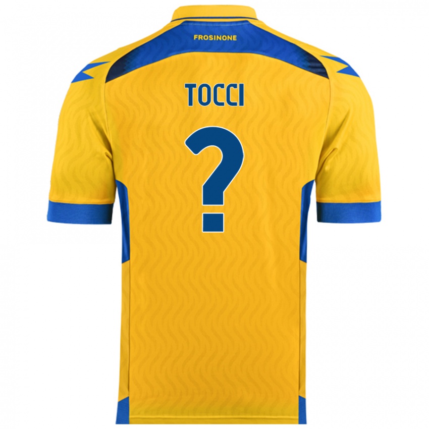 Mænd Federico Tocci #0 Gul Hjemmebane Spillertrøjer 2024/25 Trøje T-Shirt