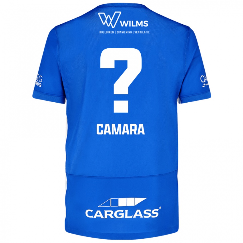 Mænd Ali Camara #0 Blå Hjemmebane Spillertrøjer 2024/25 Trøje T-Shirt