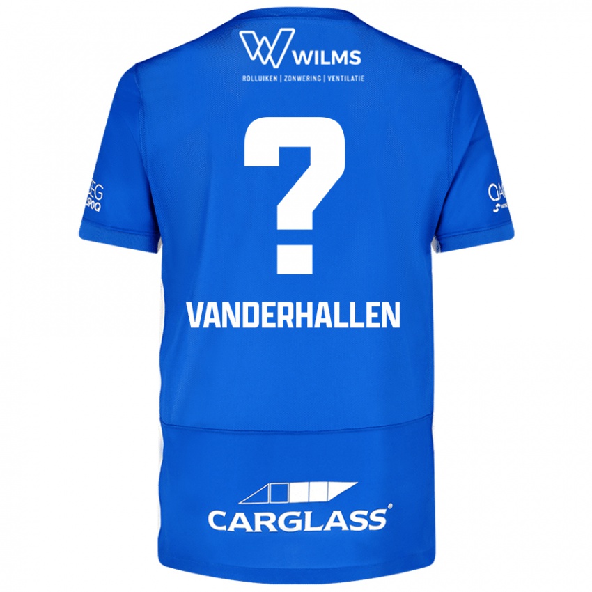 Mænd Yari Vanderhallen #0 Blå Hjemmebane Spillertrøjer 2024/25 Trøje T-Shirt