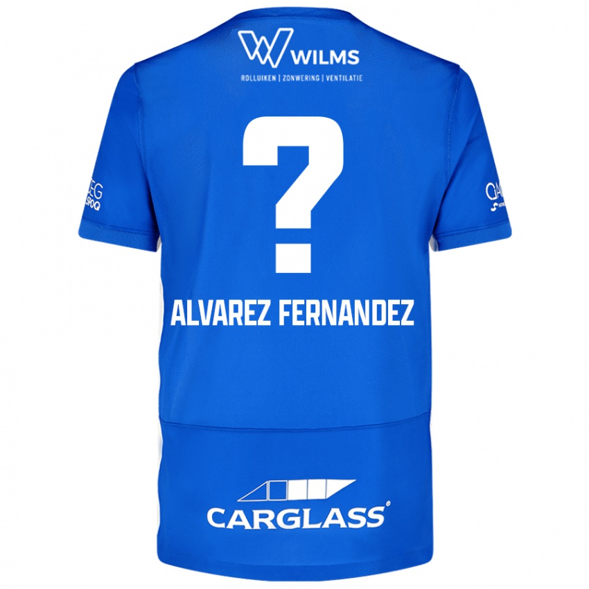 Mænd Loïc Alvarez Fernandez #0 Blå Hjemmebane Spillertrøjer 2024/25 Trøje T-Shirt