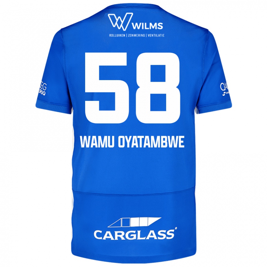 Mænd Matthias Wamu Oyatambwe #58 Blå Hjemmebane Spillertrøjer 2024/25 Trøje T-Shirt