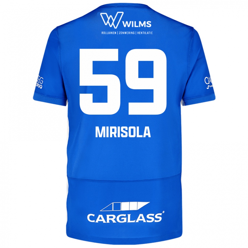 Mænd Robin Mirisola #59 Blå Hjemmebane Spillertrøjer 2024/25 Trøje T-Shirt