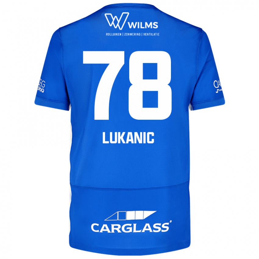 Mænd Luka Lukanic #78 Blå Hjemmebane Spillertrøjer 2024/25 Trøje T-Shirt