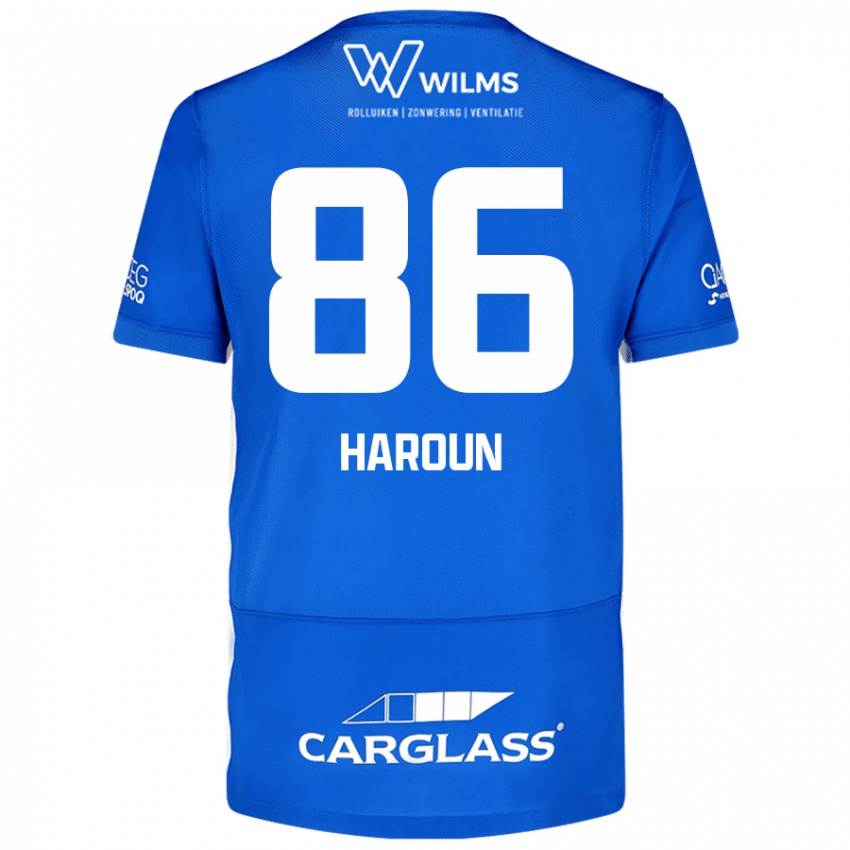 Mænd Kenan Haroun #86 Blå Hjemmebane Spillertrøjer 2024/25 Trøje T-Shirt