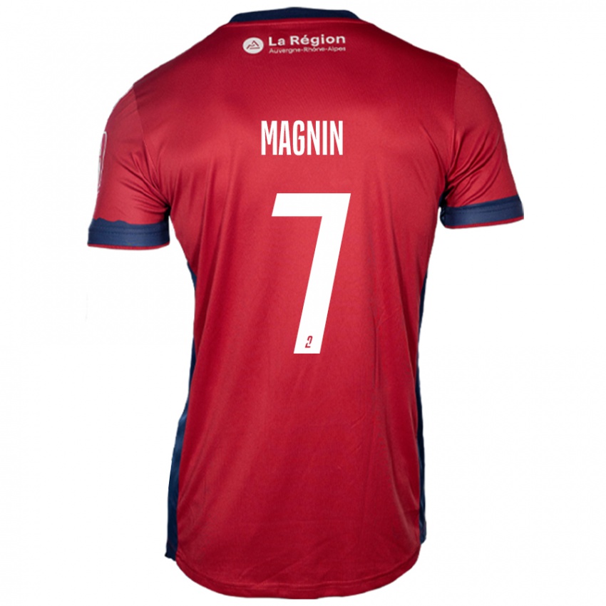 Mænd Yohann Magnin #7 Lys Bordeaux Hjemmebane Spillertrøjer 2024/25 Trøje T-Shirt