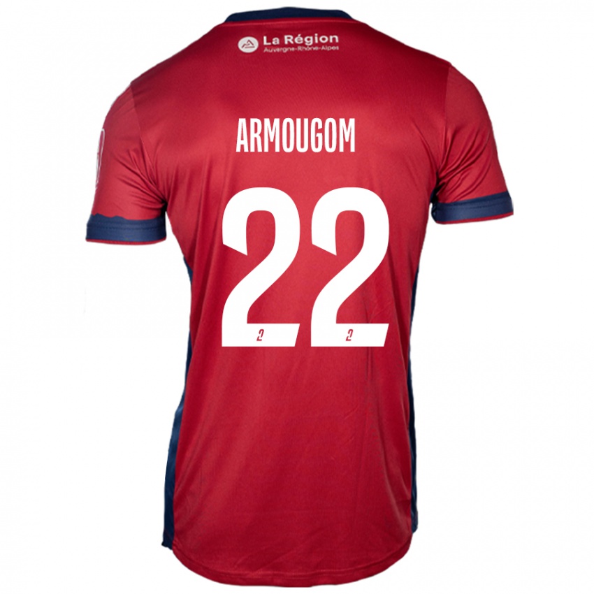 Mænd Yoël Armougom #22 Lys Bordeaux Hjemmebane Spillertrøjer 2024/25 Trøje T-Shirt