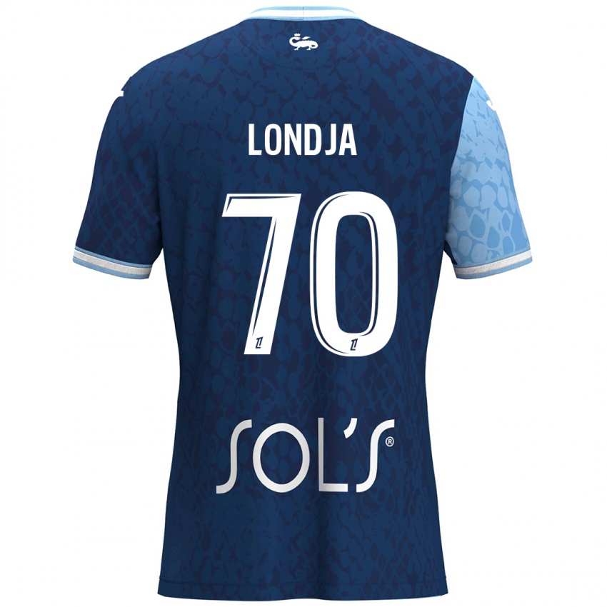 Mænd Ruben Londja #70 Himmelblå Mørkeblå Hjemmebane Spillertrøjer 2024/25 Trøje T-Shirt