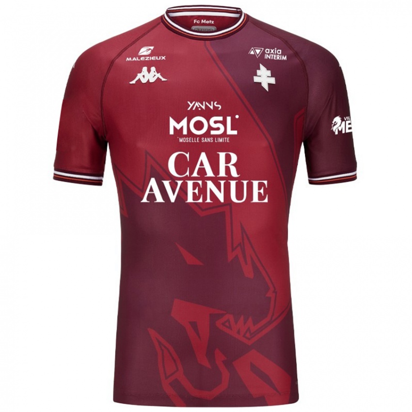 Mænd Fali Candé #5 Rød Granata Hjemmebane Spillertrøjer 2024/25 Trøje T-Shirt