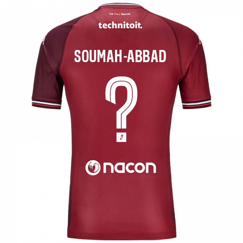 Mænd Édouard Soumah-Abbad #0 Rød Granata Hjemmebane Spillertrøjer 2024/25 Trøje T-Shirt