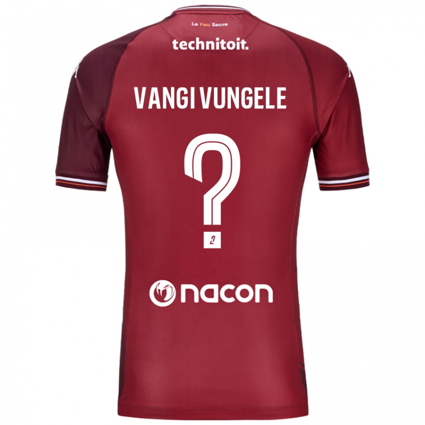 Mænd Luzolo Vangi Vungele #0 Rød Granata Hjemmebane Spillertrøjer 2024/25 Trøje T-Shirt