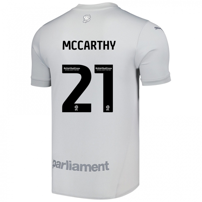 Mænd Conor Mccarthy #21 Sølvgrå Udebane Spillertrøjer 2024/25 Trøje T-Shirt