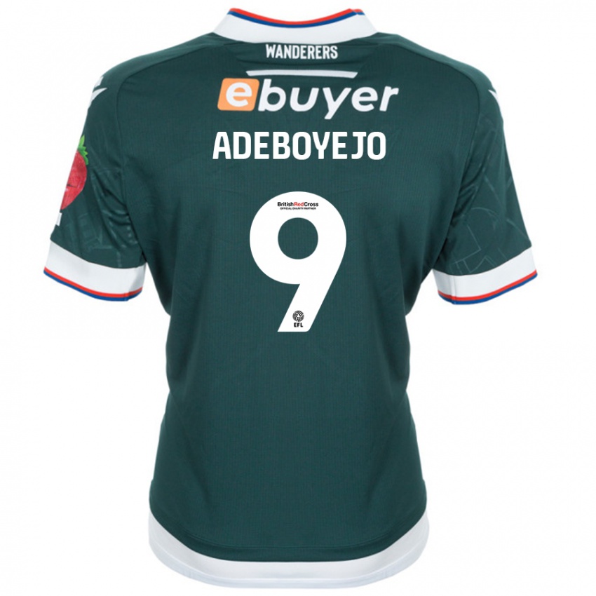 Mænd Victor Adeboyejo #9 Mørkegrøn Udebane Spillertrøjer 2024/25 Trøje T-Shirt