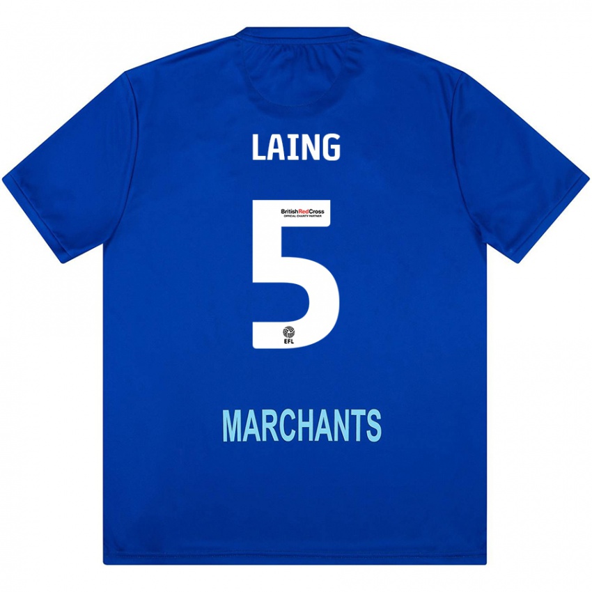 Mænd Levi Laing #5 Grøn Udebane Spillertrøjer 2024/25 Trøje T-Shirt