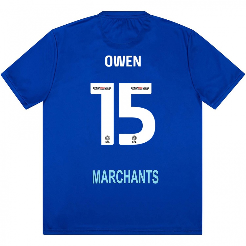 Mænd Emily Owen #15 Grøn Udebane Spillertrøjer 2024/25 Trøje T-Shirt