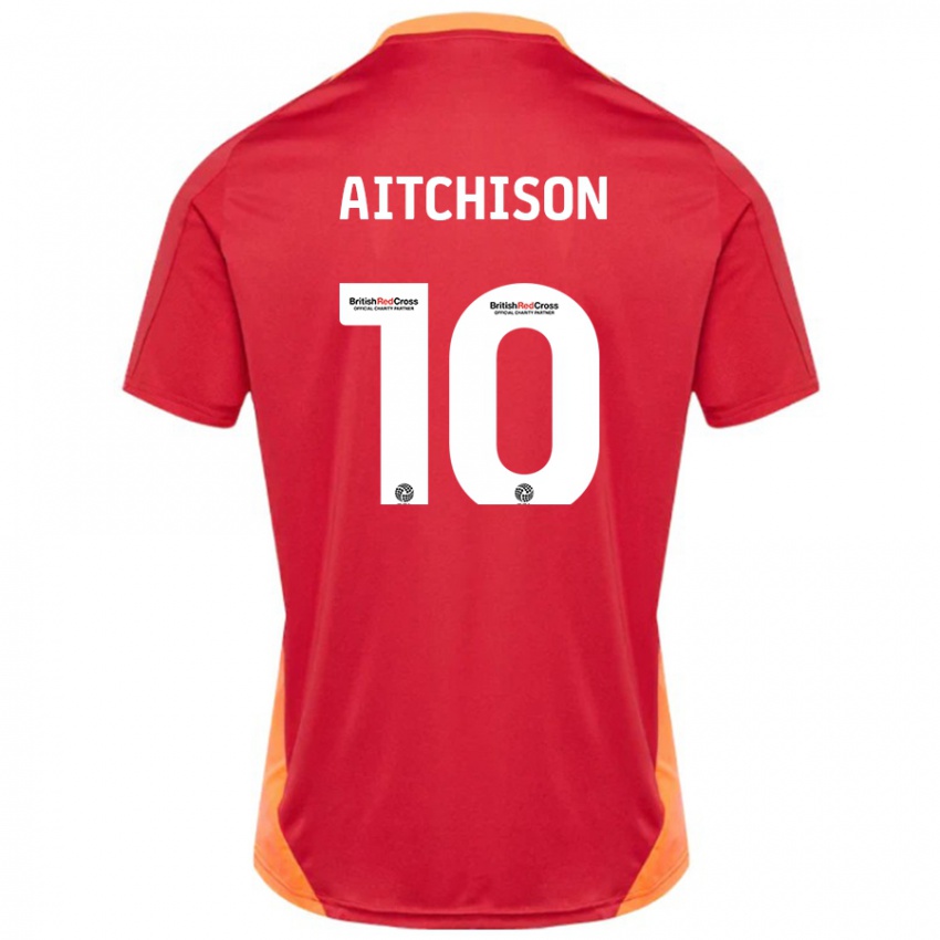 Mænd Jack Aitchison #10 Blå Off White Udebane Spillertrøjer 2024/25 Trøje T-Shirt