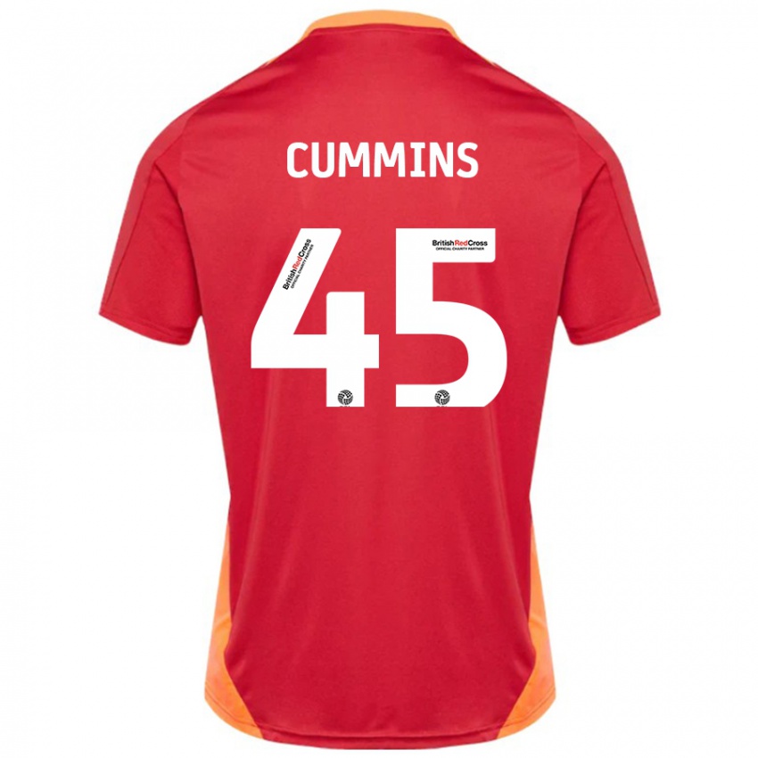 Mænd Charlie Cummins #45 Blå Off White Udebane Spillertrøjer 2024/25 Trøje T-Shirt