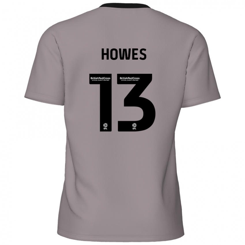 Mænd Sam Howes #13 Grå Udebane Spillertrøjer 2024/25 Trøje T-Shirt