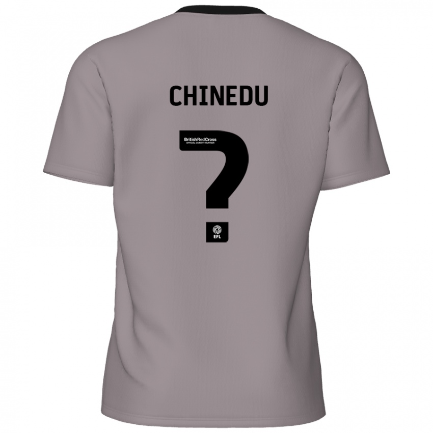 Mænd Phillip Chinedu #0 Grå Udebane Spillertrøjer 2024/25 Trøje T-Shirt