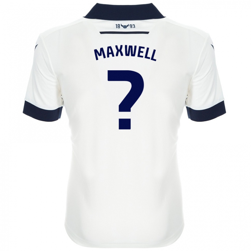 Mænd Rashane Maxwell #0 Hvid Marineblå Udebane Spillertrøjer 2024/25 Trøje T-Shirt