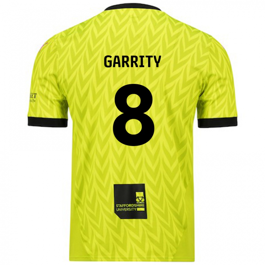 Mænd Ben Garrity #8 Fluorescerende Grøn Udebane Spillertrøjer 2024/25 Trøje T-Shirt