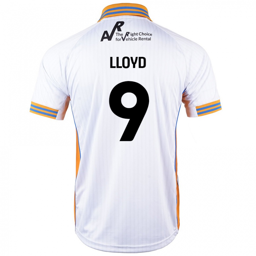 Mænd George Lloyd #9 Hvid Udebane Spillertrøjer 2024/25 Trøje T-Shirt