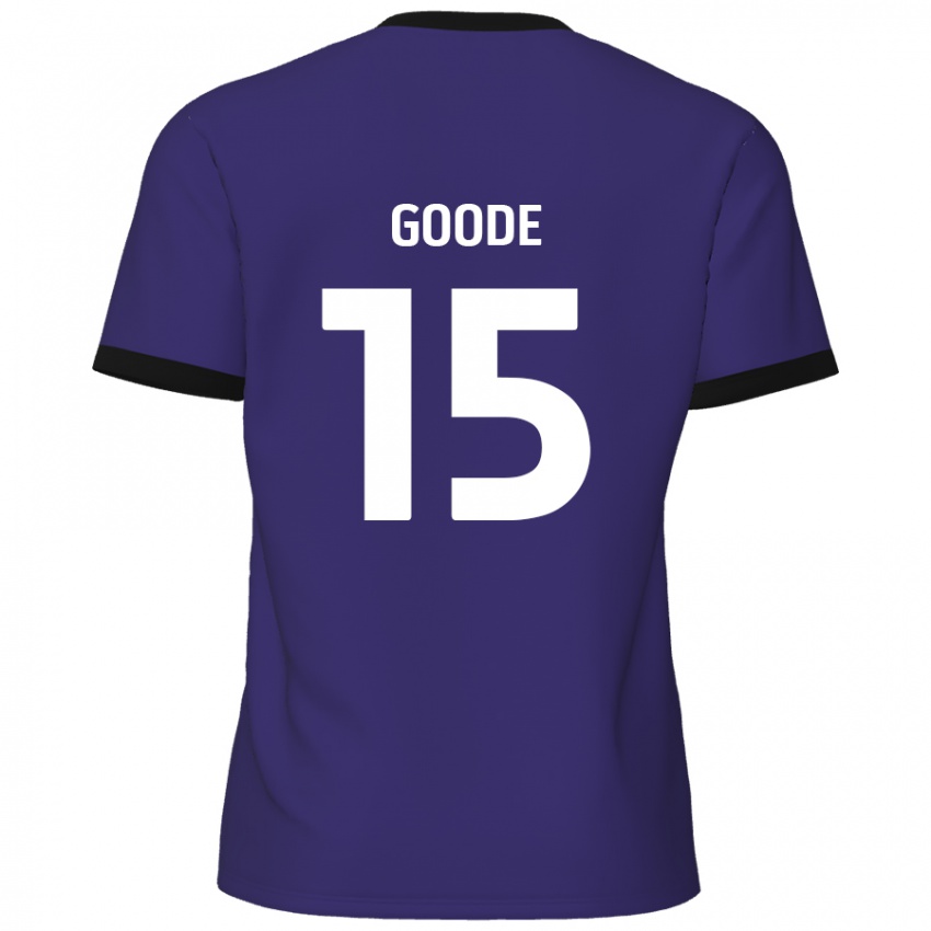 Mænd Charlie Goode #15 Lilla Udebane Spillertrøjer 2024/25 Trøje T-Shirt