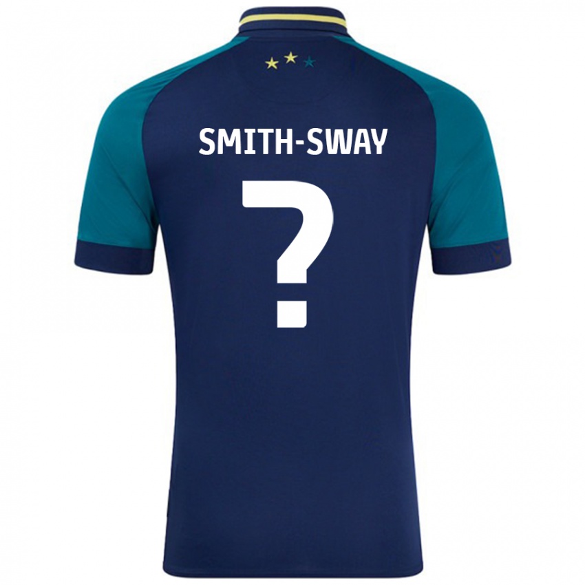 Mænd Jay Smith-Sway #0 Marineblå Mørkegrøn Udebane Spillertrøjer 2024/25 Trøje T-Shirt