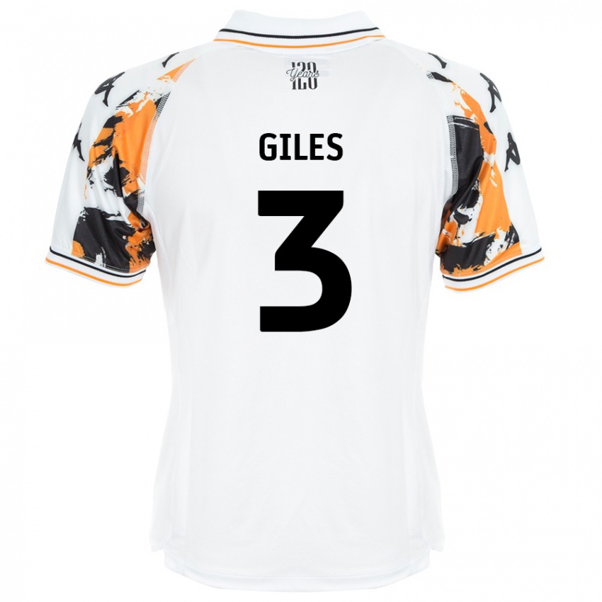 Mænd Ryan Giles #3 Hvid Udebane Spillertrøjer 2024/25 Trøje T-Shirt