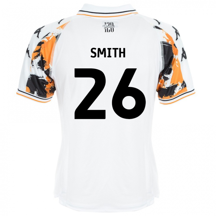 Mænd Andy Smith #26 Hvid Udebane Spillertrøjer 2024/25 Trøje T-Shirt