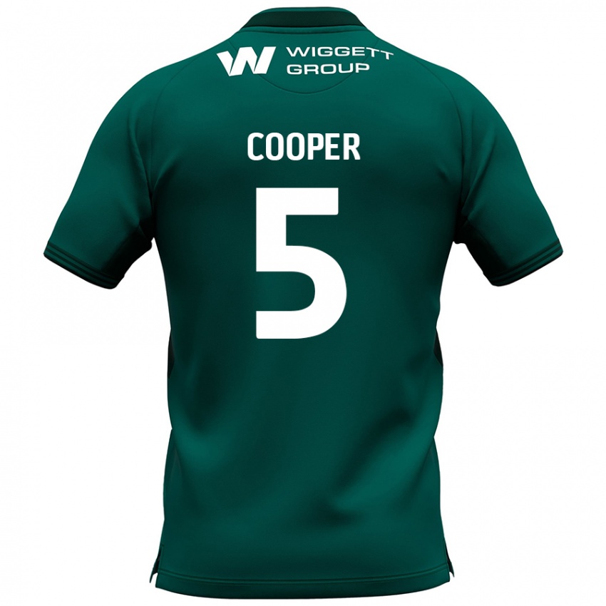 Mænd Jake Cooper #5 Grøn Udebane Spillertrøjer 2024/25 Trøje T-Shirt