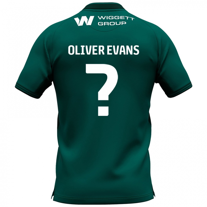 Mænd Oliver Evans #0 Grøn Udebane Spillertrøjer 2024/25 Trøje T-Shirt