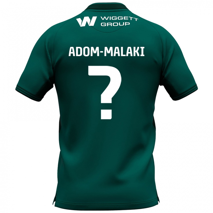 Mænd Nino Adom-Malaki #0 Grøn Udebane Spillertrøjer 2024/25 Trøje T-Shirt