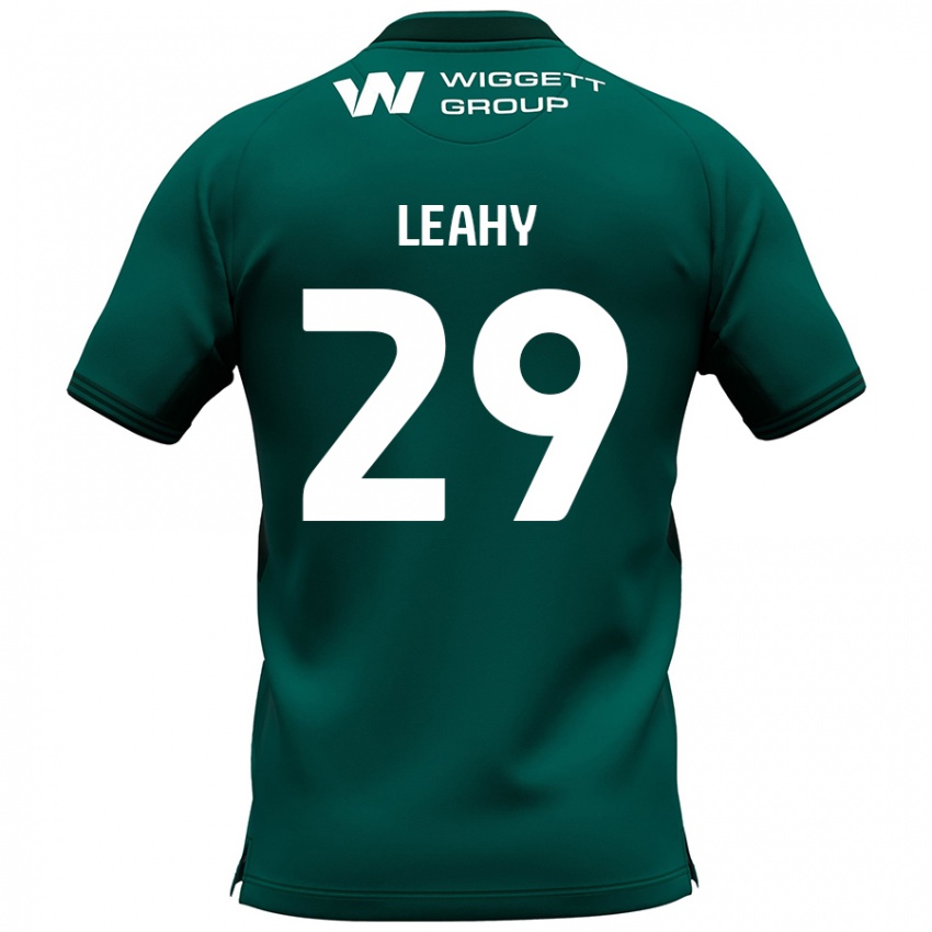 Mænd Tom Leahy #29 Grøn Udebane Spillertrøjer 2024/25 Trøje T-Shirt