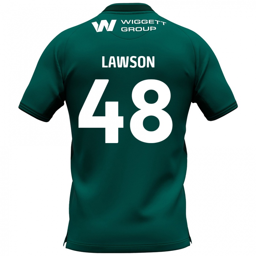 Mænd Sha'mar Lawson #48 Grøn Udebane Spillertrøjer 2024/25 Trøje T-Shirt