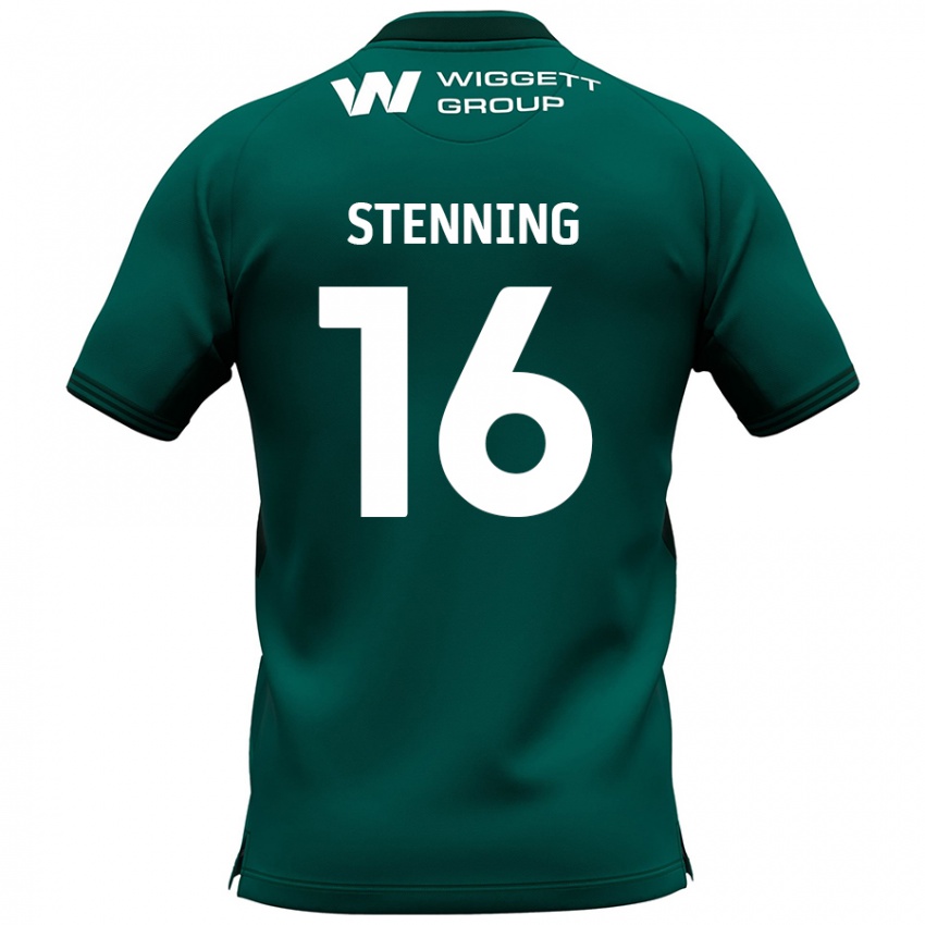 Mænd Ellie Stenning #16 Grøn Udebane Spillertrøjer 2024/25 Trøje T-Shirt