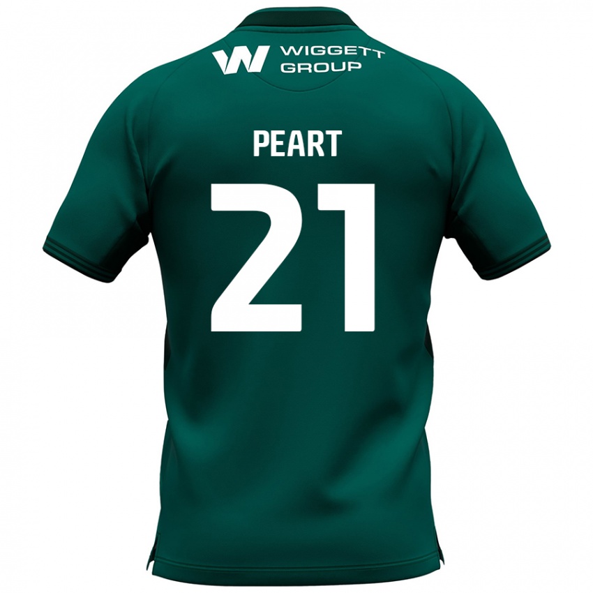 Mænd Kalani Peart #21 Grøn Udebane Spillertrøjer 2024/25 Trøje T-Shirt