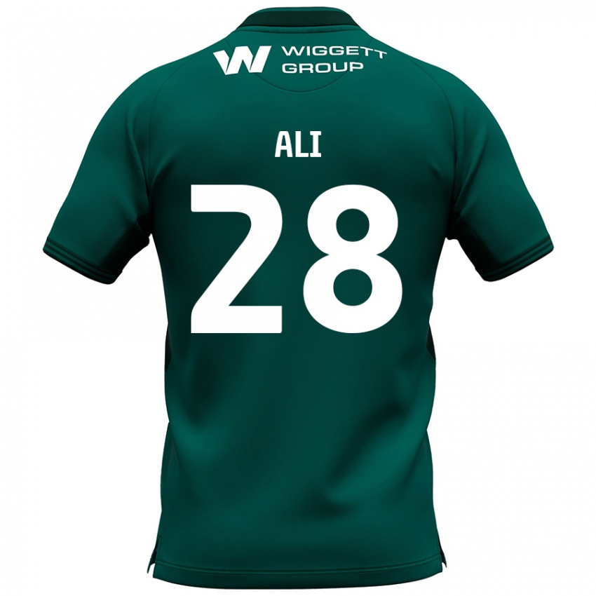 Mænd Francesca Ali #28 Grøn Udebane Spillertrøjer 2024/25 Trøje T-Shirt