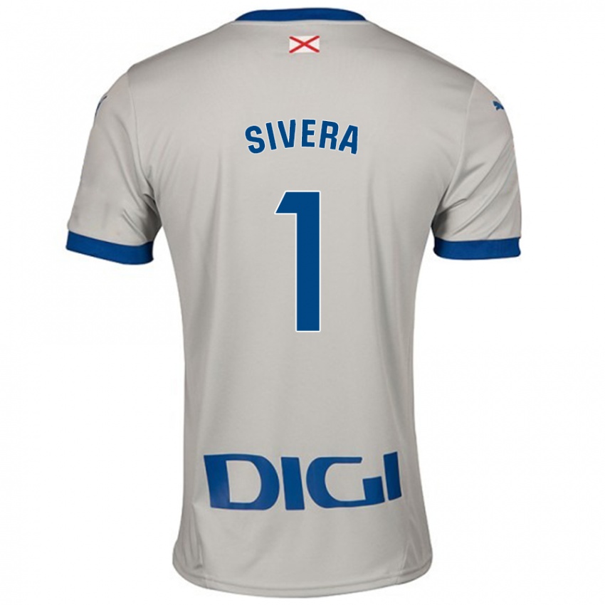 Mænd Antonio Sivera #1 Lysegrå Udebane Spillertrøjer 2024/25 Trøje T-Shirt