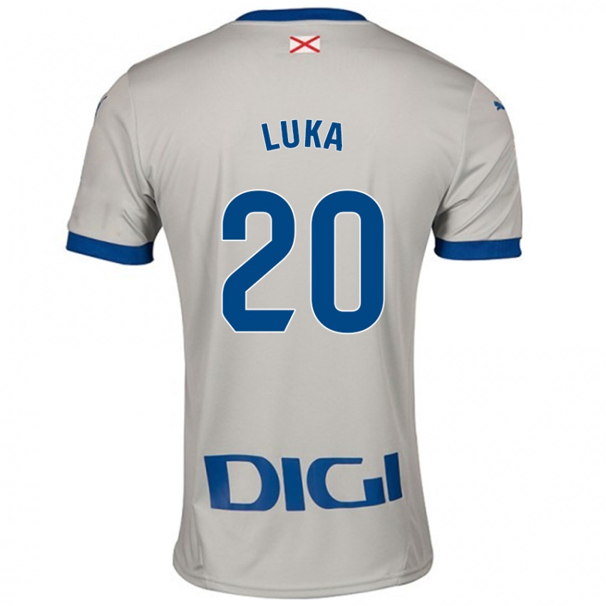 Mænd Luka Romero #20 Lysegrå Udebane Spillertrøjer 2024/25 Trøje T-Shirt