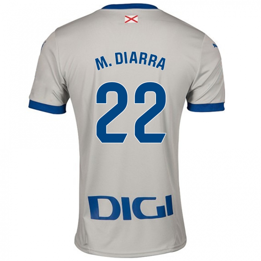 Mænd Moussa Diarra #22 Lysegrå Udebane Spillertrøjer 2024/25 Trøje T-Shirt