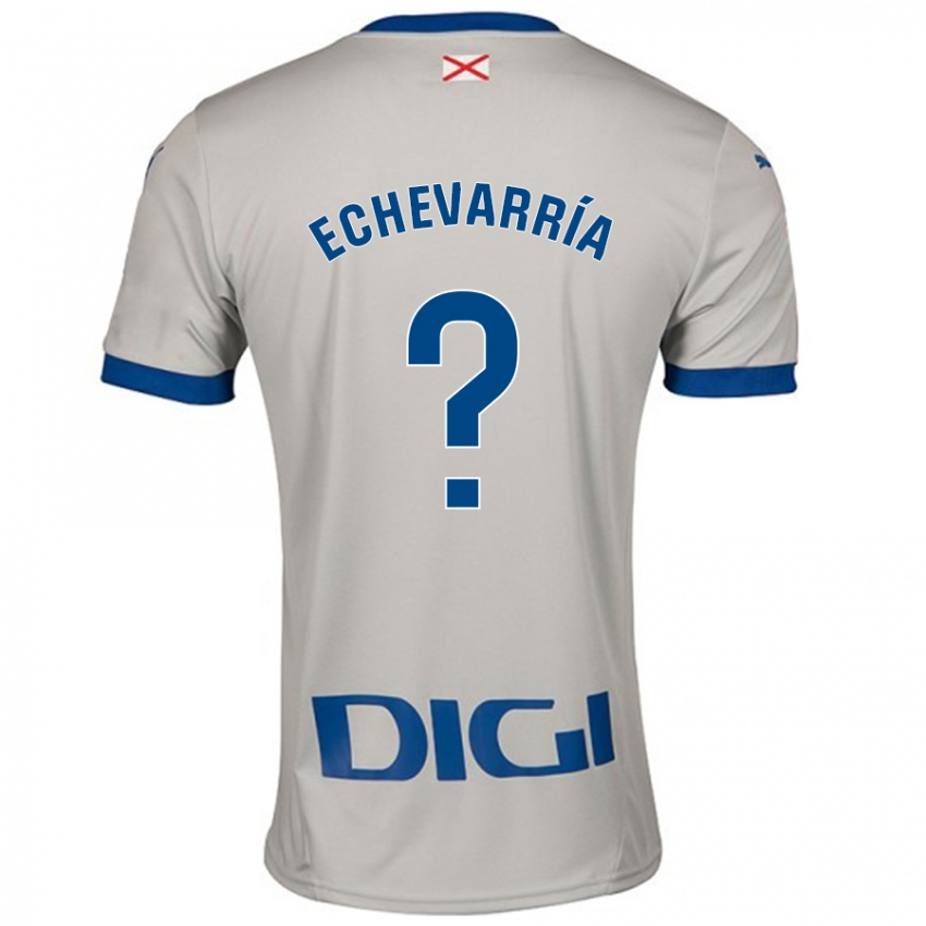 Mænd Iker Echevarría #0 Lysegrå Udebane Spillertrøjer 2024/25 Trøje T-Shirt