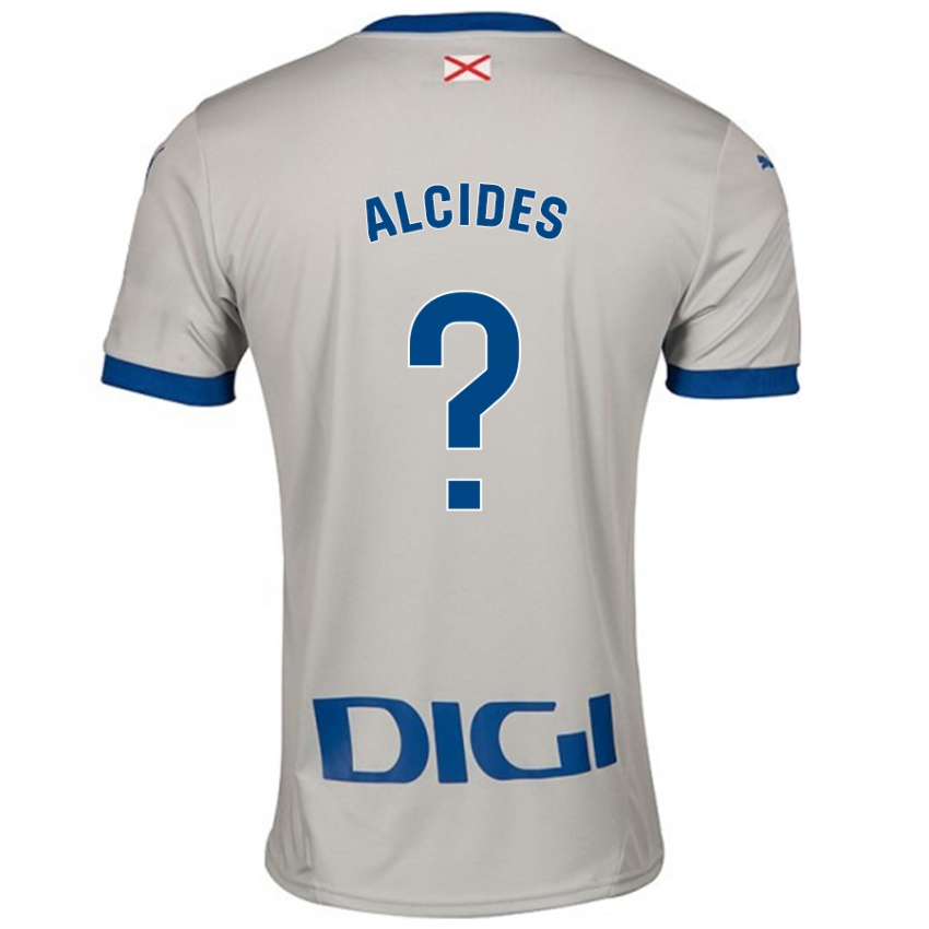 Mænd Diego Alcides #0 Lysegrå Udebane Spillertrøjer 2024/25 Trøje T-Shirt