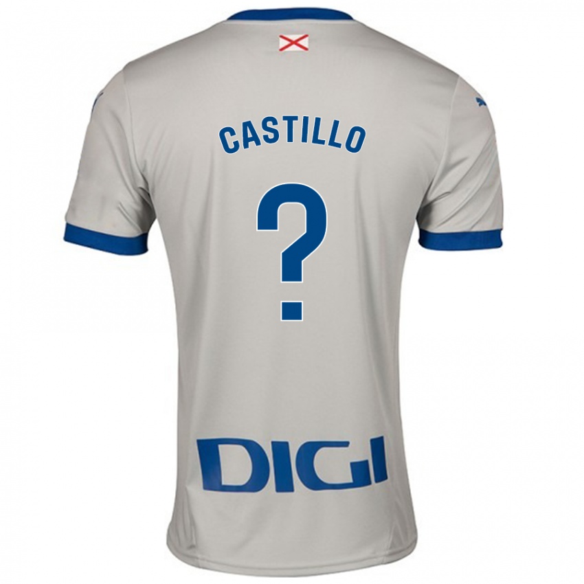 Mænd Adrián Castillo #0 Lysegrå Udebane Spillertrøjer 2024/25 Trøje T-Shirt