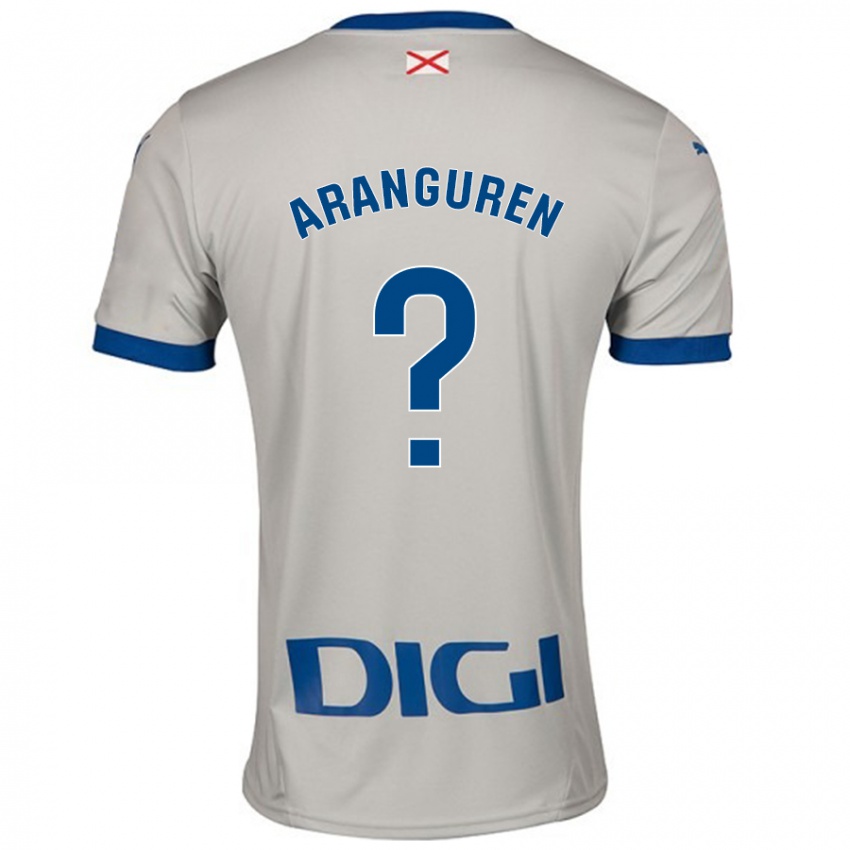 Mænd Aitor Aranguren #0 Lysegrå Udebane Spillertrøjer 2024/25 Trøje T-Shirt